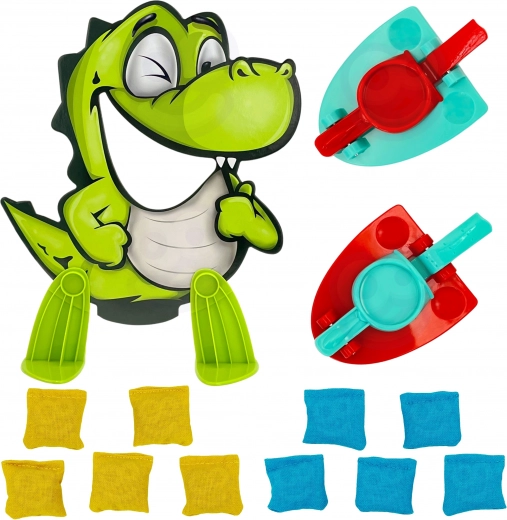 Farverig dinosaur som mål