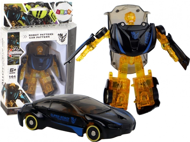 Transformerende robotbil 2-i-1