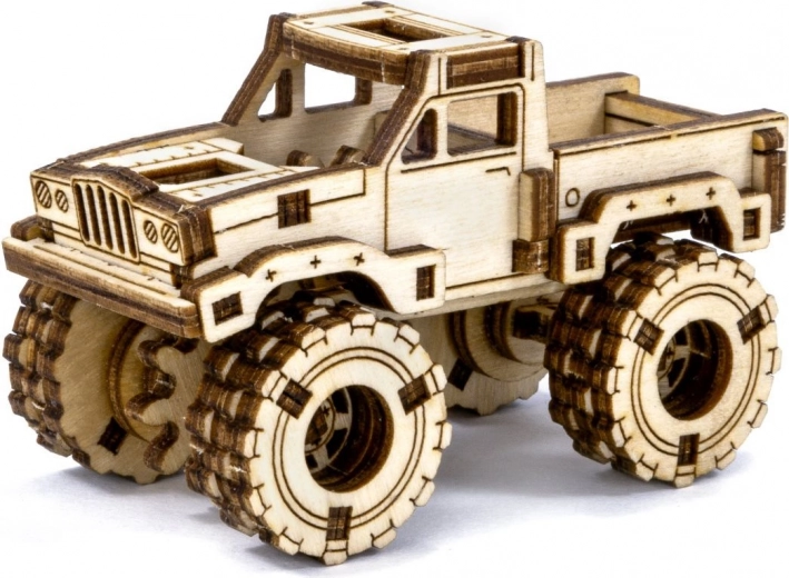 Træ 3D-puslespil – monstertruck til samling