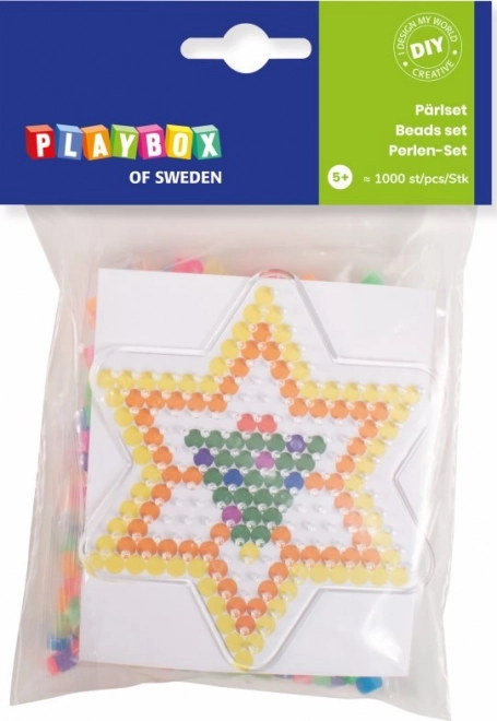 Strygeperler Stjerne 1000 stk