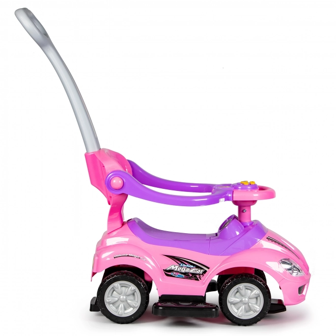 ECOTOYS Scooter med lyde og styringsstang Pink bil