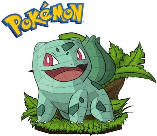 3D puslespil Pokémon Bulbasaur fra 4D Puzzle