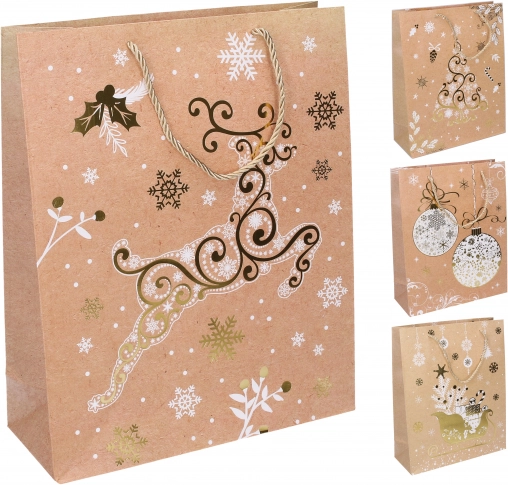 Gavepose M 26 × 32 × 10 cm julemotiver