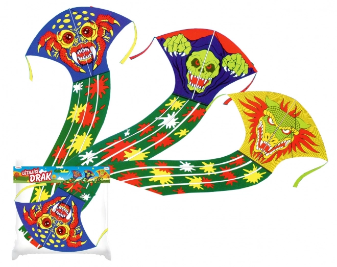 Flyvende drage med monsterdesign