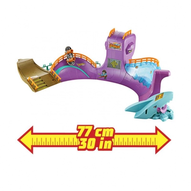 Hot Wheels Skate Octopark med fingerboard og sko