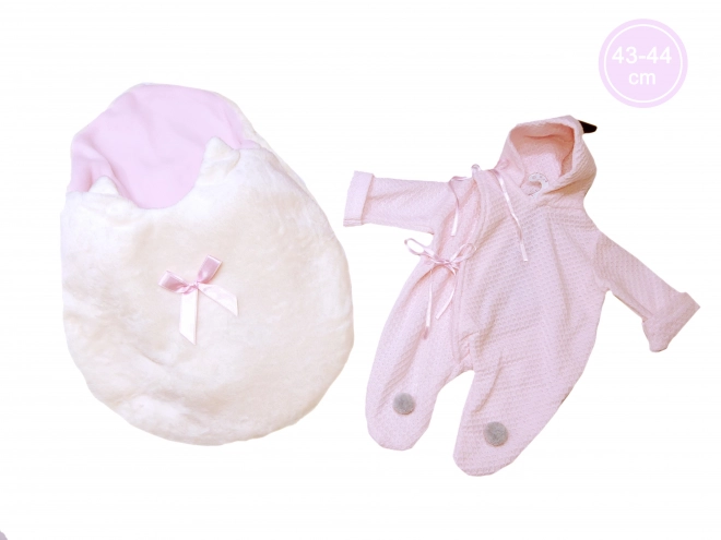 Llorens M843-20 tøj til dukke baby NEW BORN størrelse 43-44 cm