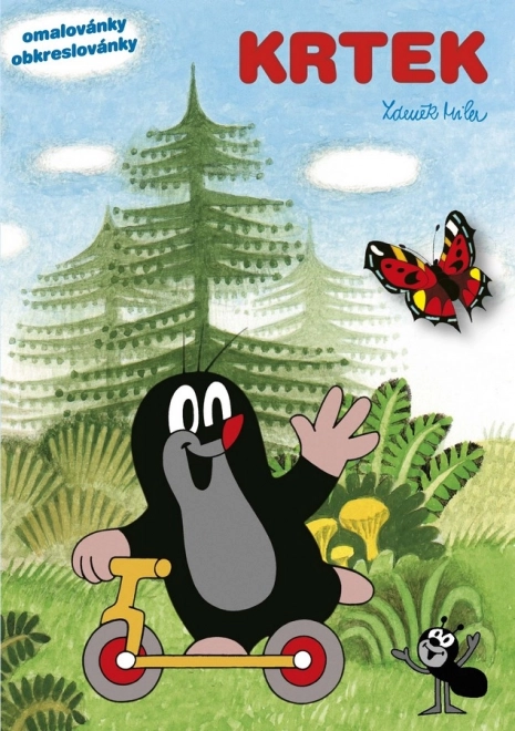 Farvebog A5 Little Mole skabeloner