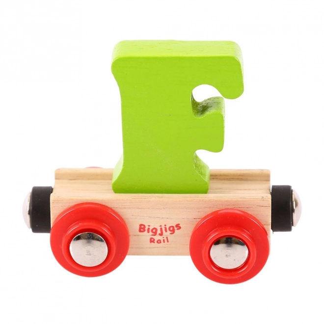 Bigjigs Rail trævogn med bogstavet F