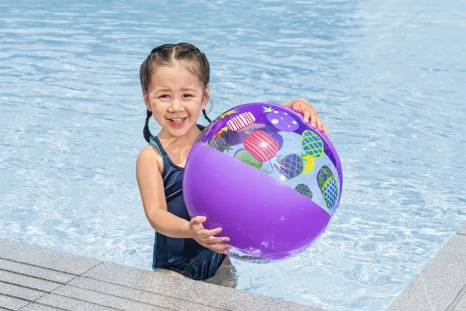 Farverig oppustelig strandbold Bestway Groove 'n Splash 51 cm frugt