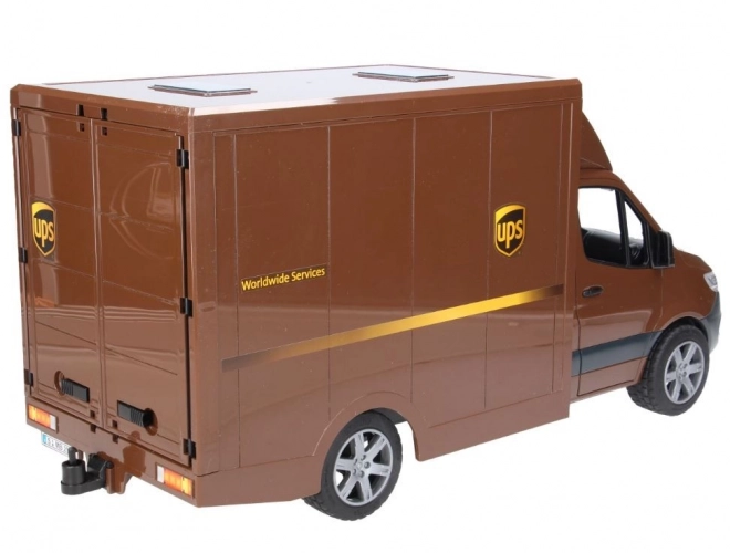 UPS Delivery Bruder MB Sprinter med figur og tilbehør