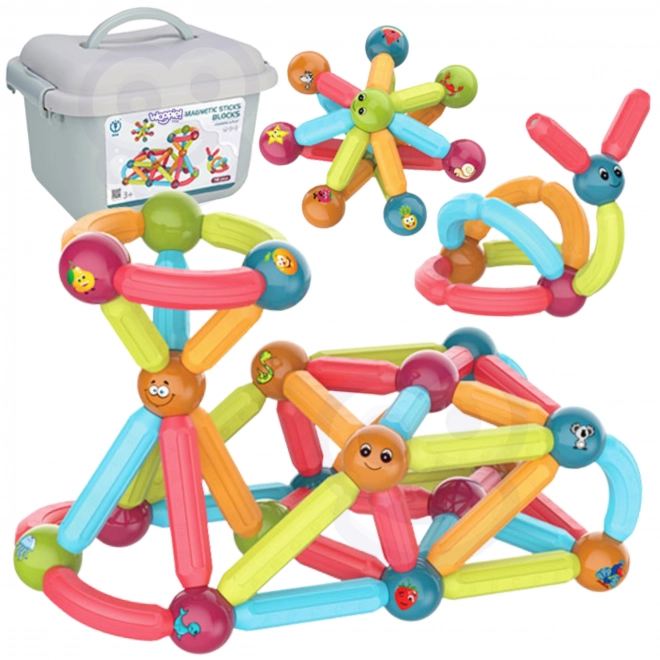 WOOPIE magnetiske byggesten 76 stk