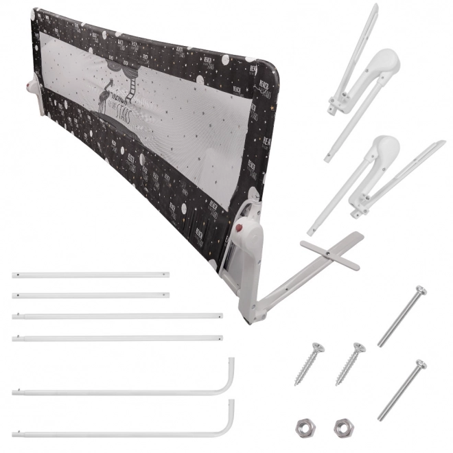 Sengebeskyttelse 200 cm sort