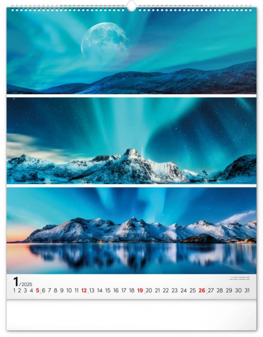 NOTIQUE Vægkalender Palet 2025, 48 x 56 cm