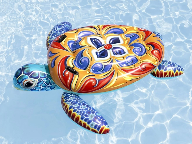 Bestway oppustelig madras med håndtag skildpadde Majolika