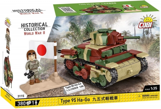 Byggesæt af tank TYPE 95 HA-GO 1:35 fra COBI