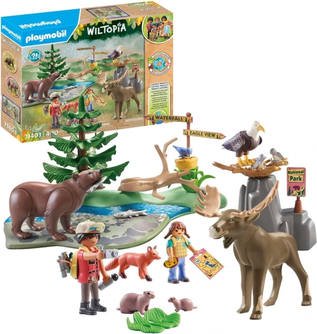 Playmobil Wiltopia – Nordamerikanske dyr, byggesæt med 54 dele