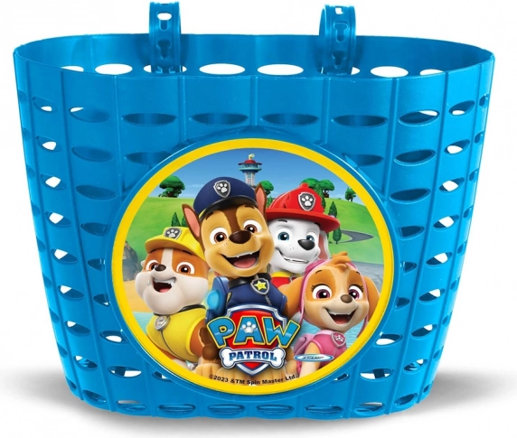 Justerbar cykel- og løbehjulskurv med Paw Patrol-motiv