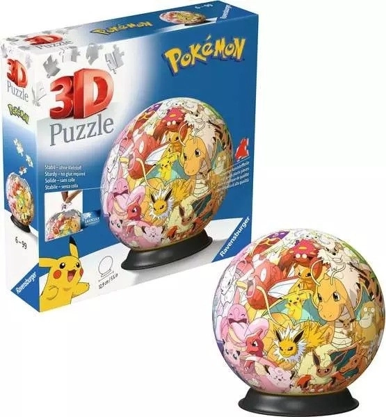 3D puslespil kugle PokéMon