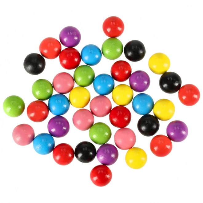 Uddannelsespuslespil - farverige montessori kugler