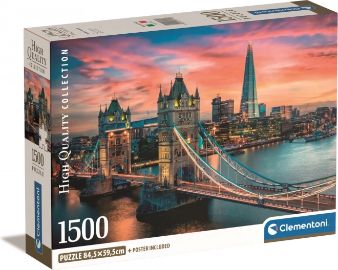 Puslespil 1500 brikker Compact London Twilight