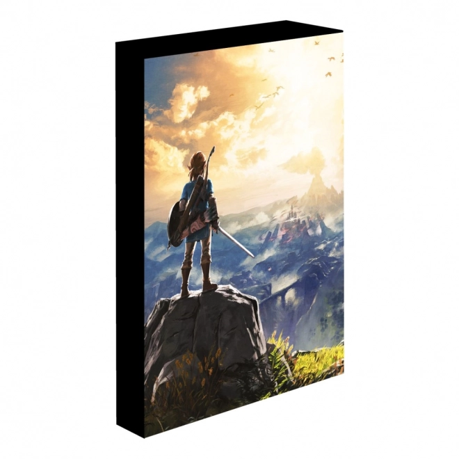 Lysende LED-billede 30x40 cm Zelda