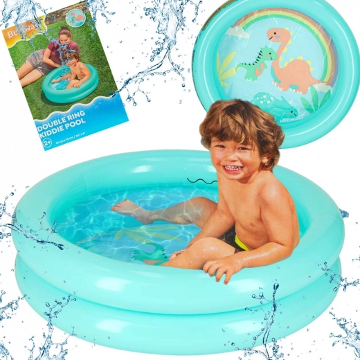 Oppustelig børnepool 61 cm turkis