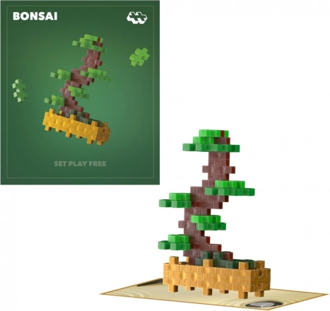 Plus-Plus blomster grøn bonsai byggesæt