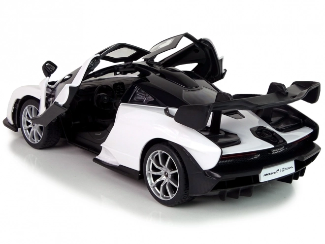 Auto R/C McLaren Senna Rastar 1:14 hvid med fjernbetjening