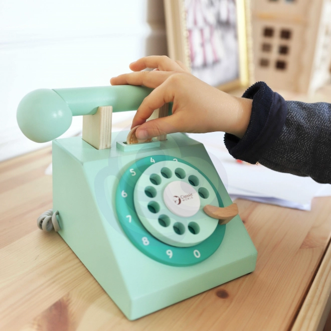 Klassisk trætelefon til børn