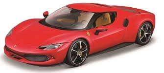 Ferrari 296 GTB i skala 1:18 Rød - Bburago
