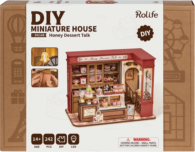 Rolife DIY 3D træpuslespil Konditori