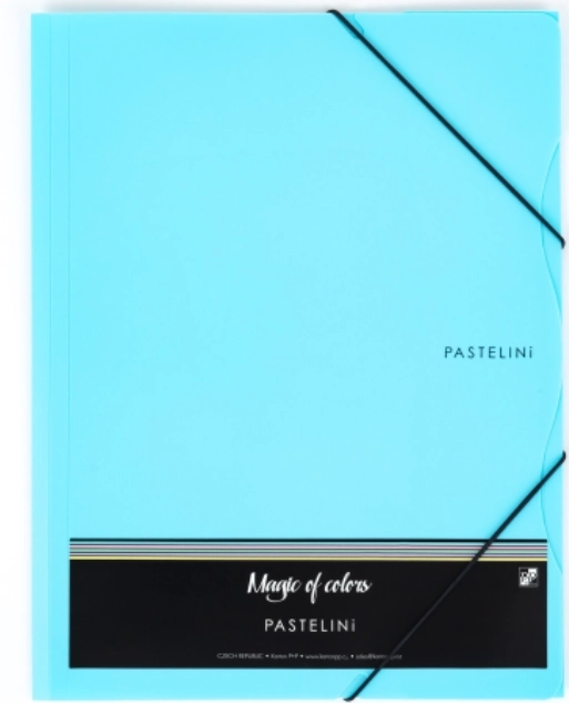 KARTON P+P Mappe Pastelini med elastik A4 blå