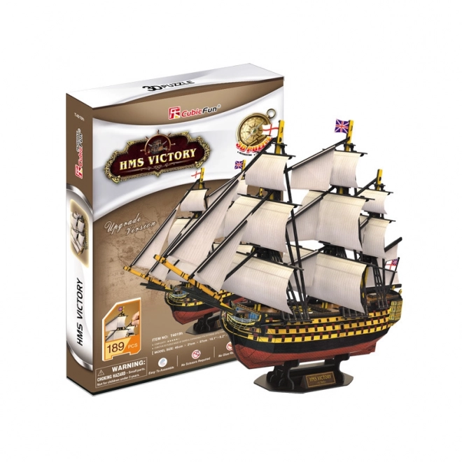 3D puslespil sejlskib HMS Victory