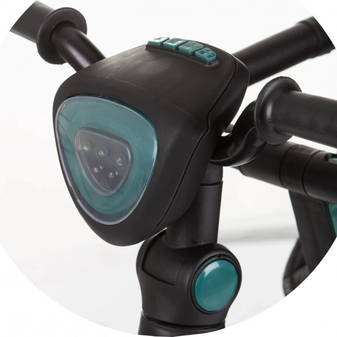Chipolino trehjulet cykel med kaleche og musikboks Derby 2-i-1 Obsidian