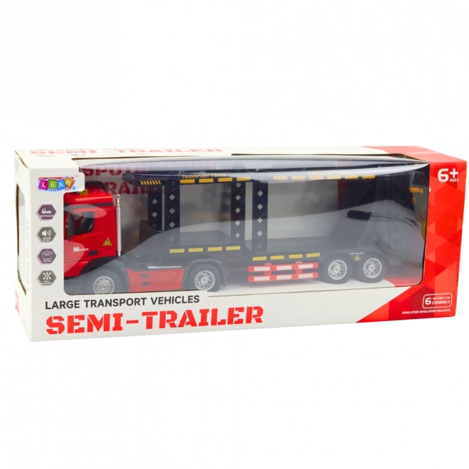 Fjernstyret transportlastbil rød RC 2.4G 6CH