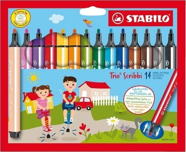 STABILO Trio Scribbi sæt tuscher til børn