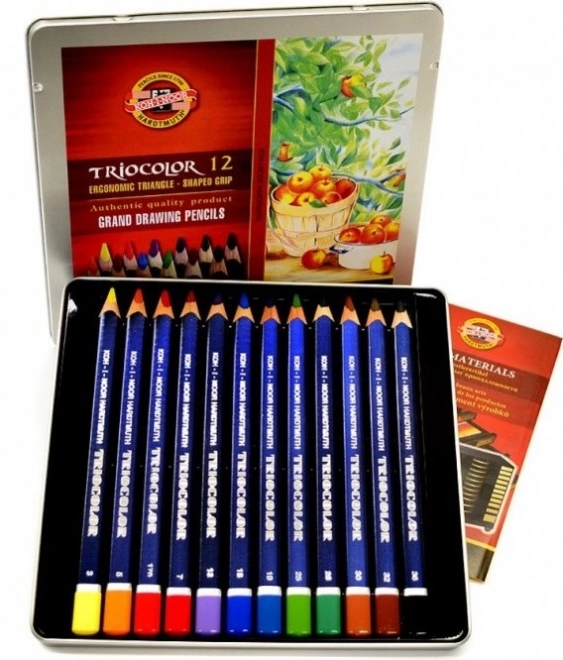 Koh-I-Noor Trekantede Farveblyanter Triocolor 12 stk