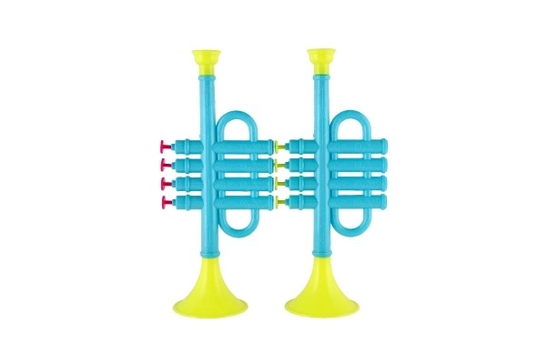 Trutmund/trumpet plast 25cm 2 farver i pose
