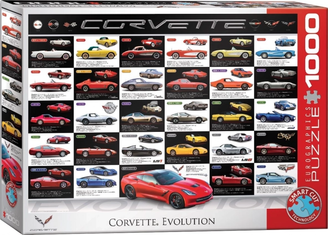 EUROGRAPHICS Puslespil Udviklingen af Corvette 1000 brikker