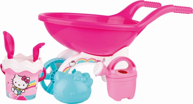 Androni Trillebør Hello Kitty stor med sæt til sand