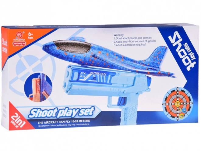 Skumfly med LED lys affyret fra pistol