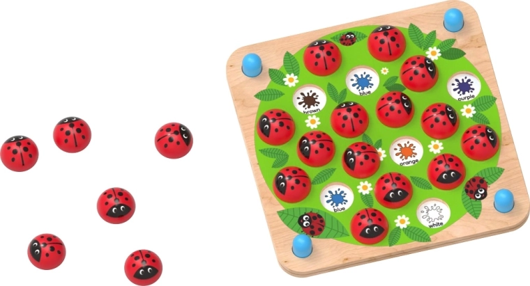 Sjovt memory med 3D-mariehøns