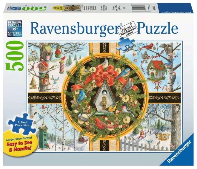 Puzzle Ravensburger Julens syngende fugle XXL 500 stykker
