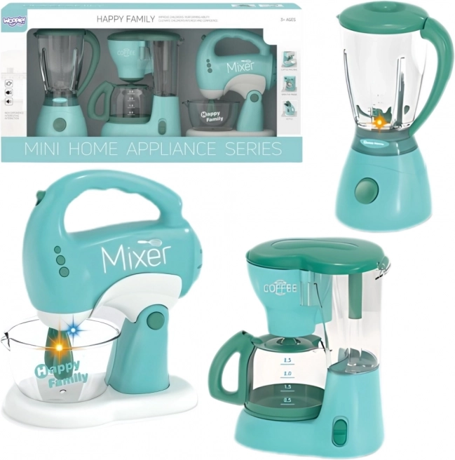 WOOPIE Sæt husstandsenheder til børn 3i1 Mixer Blender Køkkenmaskine