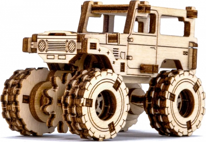Træ 3D-puslespil – model af monstertruck inspireret af TOYOTA FJ40