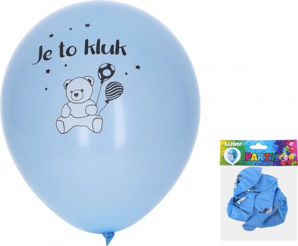 Oppustelige balloner 30 cm – Det er en dreng (sæt med 5 stk)