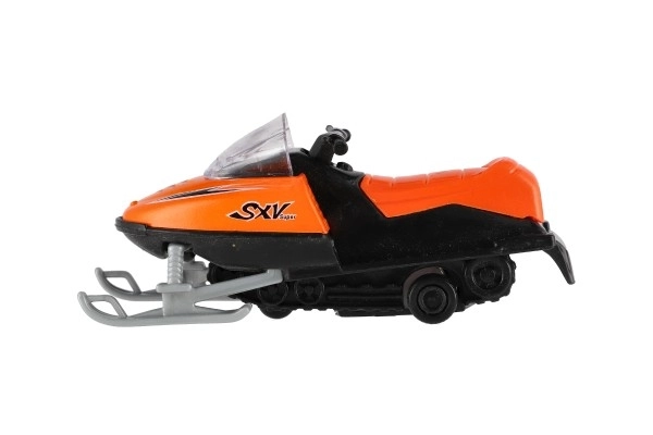 Legetøjssnescooter metal/plast 13 cm, optrækkelig, 6 farver