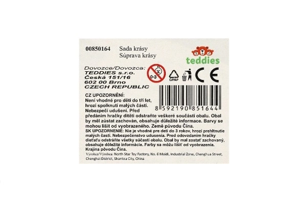 Skønhedssæt/Lille frisør med føntørrer og tilbehør plastik 2 slags på kort 18,5x27,5 cm 12 stk i æske
