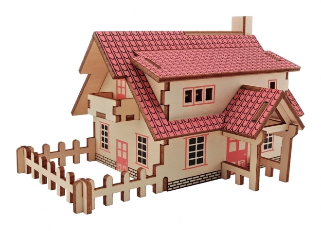 Woodcraft Træ 3D puslespil Ranch