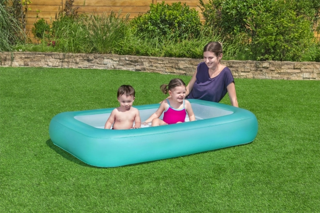 BESTWAY Rektangulært oppusteligt børnebassin 2+ 165x104x25cm + oppustelig bund